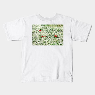 Poppies in a Meadow Kids T-Shirt